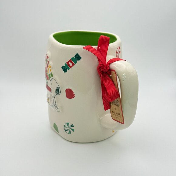 Snoopy and Woodstock Christmas mug by Rae Dunn | the more the merrier Peanuts - Picture 2 of 5